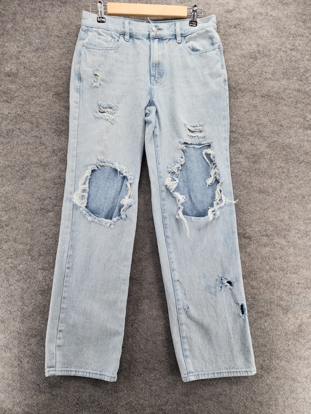 PacSun Jeans Womens 27 Boyfriend Distressed Blue Denim Straight